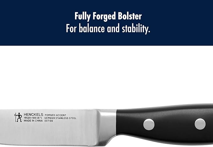 HENCKELS Forged Accent Razor-Sharp 2-pc Paring Knife Set, German Engineered Informed by 100+ Years of Mastery,Black