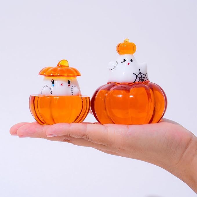 2Pcs Halloween Resin Silicone Mold, Ghost Pumpkin Epoxy Silicone Molds for Resin Casting, Party Autumn Decor (Halloween B)