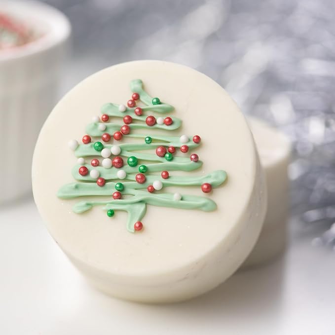 Sweets Indeed Christmas Sprinkles Mix – 10.90 oz Holiday Blend | Edible Jimmies, Nonpareils & Sugar Pearls for Decorating Christmas Cookies, Cakes, Cupcakes & Festive Desserts