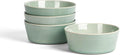 Stone Lain Claire 4-Piece Bowl Set Stoneware, Bowls, Dishwasher and Microwave Safe, Dish Set for 4, Green