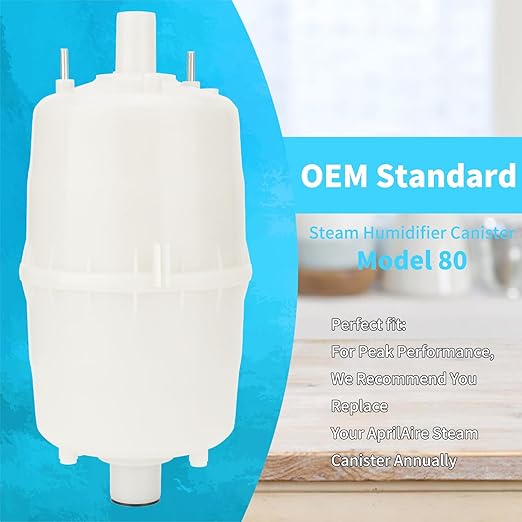 80 Steam Canister Replacement Compatible with Steam Humidifier Canister Model 800 and 865 Steam Canister with O-Ring for Leak-Proof Seal (Pack of 1)