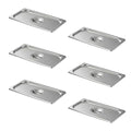 Stainless Steel Pan Lid - Fits 1/3 Size Steam Table Pans Dishwasher Safe for Catering, Buffets, Restaurants