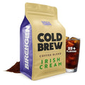 Birch Glen Roasters Cold Brew Coffee | Flavored Coarse Ground Coffee | Medium Roast | Artisanal Roasting | 100% Arabica |1 LB Bag | Irish Cream