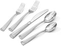 KINGSTONE Silverware Set, 20-Piece Flatware Set for 4, 18/10 Stainless Steel Cutlery Set with Bead Edge, Utensil for Kitchen, Home, Party, Wedding, Mirror Polished, Dishwasher Safe, Featured Gifts