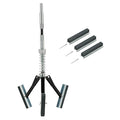 DASBET Engine Brake Cylinder Hone | Engine Cylinder Hone Tool for Grinding Holes Adjustable Deglazer 1-1/4" to 3-1/2" Diameter with Extra 3-Piece 2'' Long Stones 220 Grit (2")