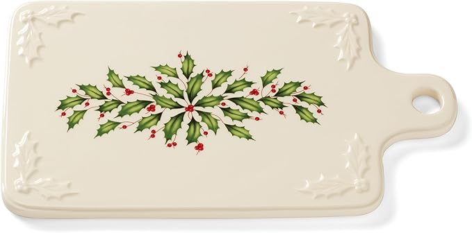 Lenox 890760 Holiday Porcelain Cheeseboard, Christmas Hosting