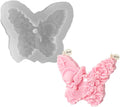 3D Butterfly Angle and Flower Candle Mold, Butterfly with Fairy Silicone Mold, Animal Resin Mold for Soap Soy Wax Epoxy DIY Handcraft Home Ornaments Car Air Freshener Decoration