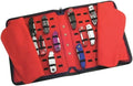 UNITED CUTLERY Large Pocket Knife Storage Case – Faux Leather Exterior, Felt-Lined Interior, Elastic Straps for Knives, Zipper Closure, Holds 40 Knives, For Protecting and Storing Knife Collection