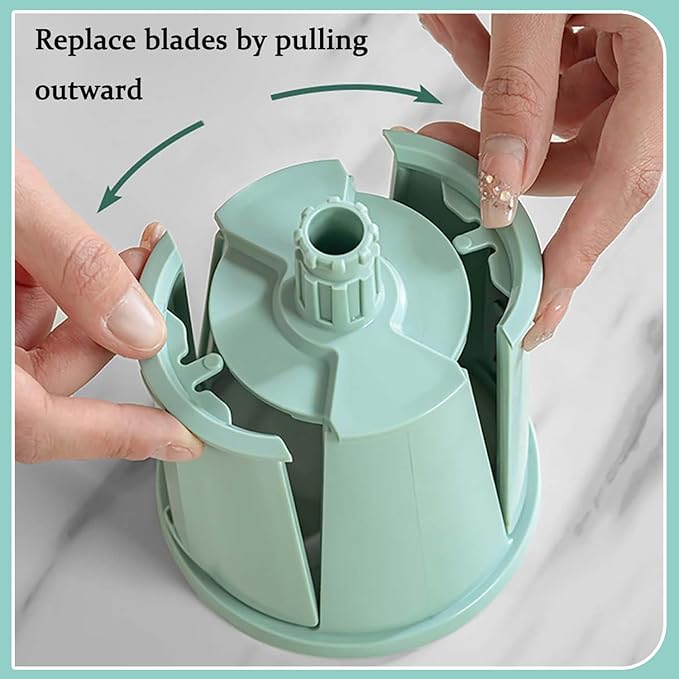 Sakesfor 5 In 1 Food Chopper,2025 New Sakesfor 5 In 1 Rotary Cheese Grater Vegetable Slicer,5 in 1 Hand Crank Food Chopper,Easy To Clean Kitchen Gadgets(White)
