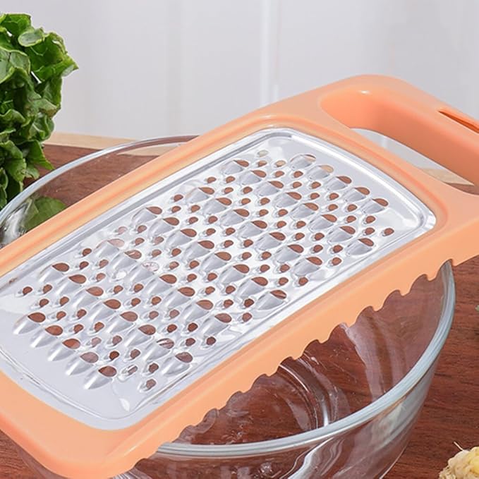 Cheese Grater Stainless Steel Graters Double Sided Potato Grater Carrot Slicer Vegetable Shredder with Handle for Cheese Ginger Chocolate Spices and More