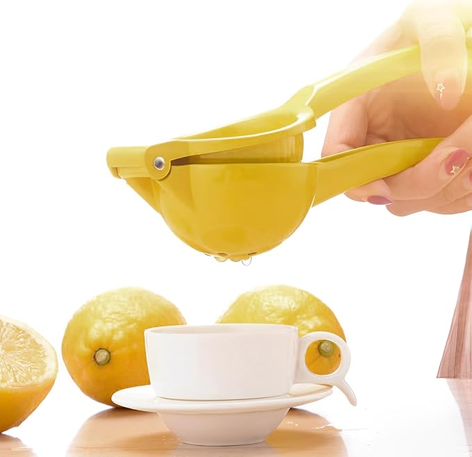 4 Pcs Lemon Squeezer Hand Press Aluminum Alloy Lime Squeezer Manual Citrus Juicer Multipurpose Lime Juicer for Kitchen Bar Restaurant