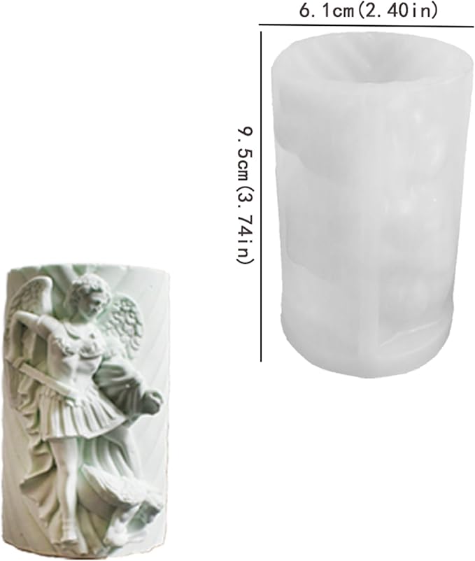 Religion Cylinder Nativity Jesus Angel Soap Resin Casting 3D Nativity Scene Candle Making Molds