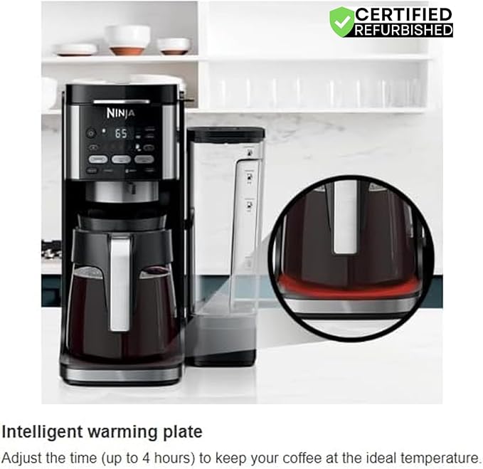 Ninja CFP105 DualBrew Hot & Iced Coffee Maker Black (Renewed) Bundle with 2 YR CPS Enhanced Protection Pack