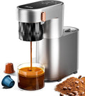 C1 Pro Portable Electric Coffee Machine, 20 Bar Travel Espresso Maker with Ground Coffee & NS Capsule, Rechargeable, Instant Heating, 6.1oz Water Tank for Car RV Camping Hiking Office Home