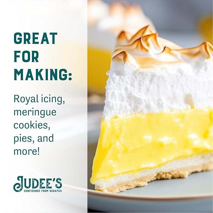 Judee's Gluten Free Meringue Powder Mix - Meringue Powder for Royal Icing - Gluten-Free Nut-Free Cookie Icing Mix - Use with Cookie Decorating Supplies - 24 Oz