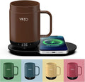 16Oz Temperature Control Smart Mug, Self Heating Coffee Mug LED Display, 180 Min Battery Life - Hot up to 149℉ Fast Wireless Charger Base Improved Design coffee serving sets mug(16oz, Coffee)