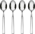 Oneida Easton Fine Flatware Teaspoons, Set of 4 , 18/10 Stainless Steel, Silverware Set, Dishwasher Safe