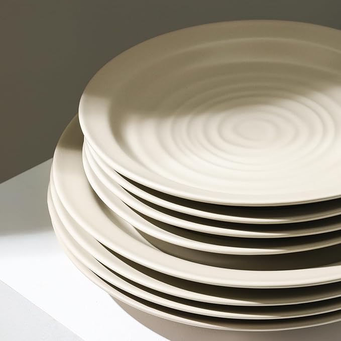 Stone Lain Orbit 16-Piece Dinnerware Set Stoneware, Beige