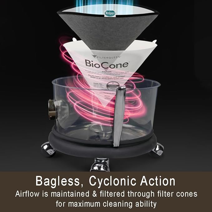 Filter Queen Majestic Surface Cleaner, Bronze, Canister Vacuum with Bagless Cyclonic Action, The Ultimate All-in-One Cleaning Machine
