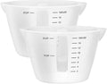 Gartful 500ml Large Silicone Measuring Cups, 2-Cup Resin Mixing & Pouring Cups for Epoxy, Resin Jewelry Making, Nonstick Reusable Craft Measuring Cups, 16 oz, Set of 2