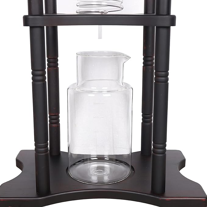 Cold Drip Coffee Maker, 2000ml Large Capacity Glass Dutch Coffee Dripper Ice Drip Coffee Tower w/Stable Base for Commercial Office