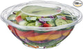 [24 oz. 150 Sets Clear Plastic Salad Bowls with Airtight Lids Disposable To Go Mixing Containers Serving for Fruit, Quinoa, Lunch and Meal Prep