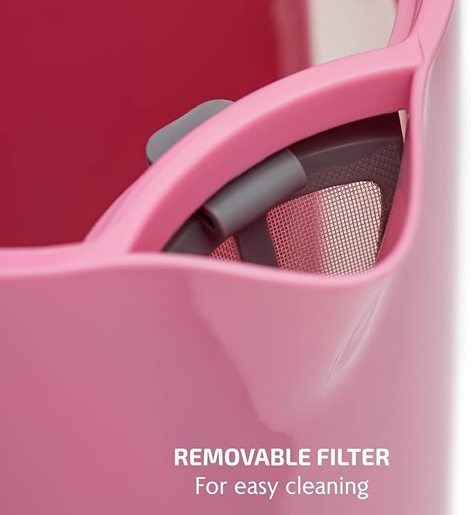 OVENTE 1.8L Electric Kettle, 1500W Fast Boiling Heater for Coffee or Tea, BPA Free, Easy to Fill Lid, Water Level Window, Auto Shut-Off, Boil-Dry Protection and Removable Filter, Pink KP413P