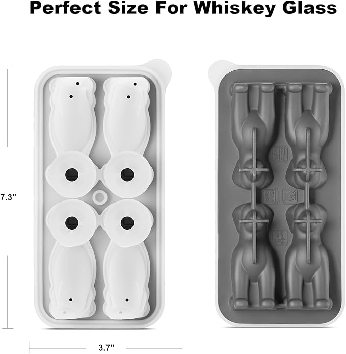 Nax Caki Golden Retriever Dog Ice Cube Mold Fun Shapes, Golden Retriever Gifts for Women, Cute Large Craft Ice Mold, Big Dog Ice Cube Trays for Whiskey Cocktails Bourbon
