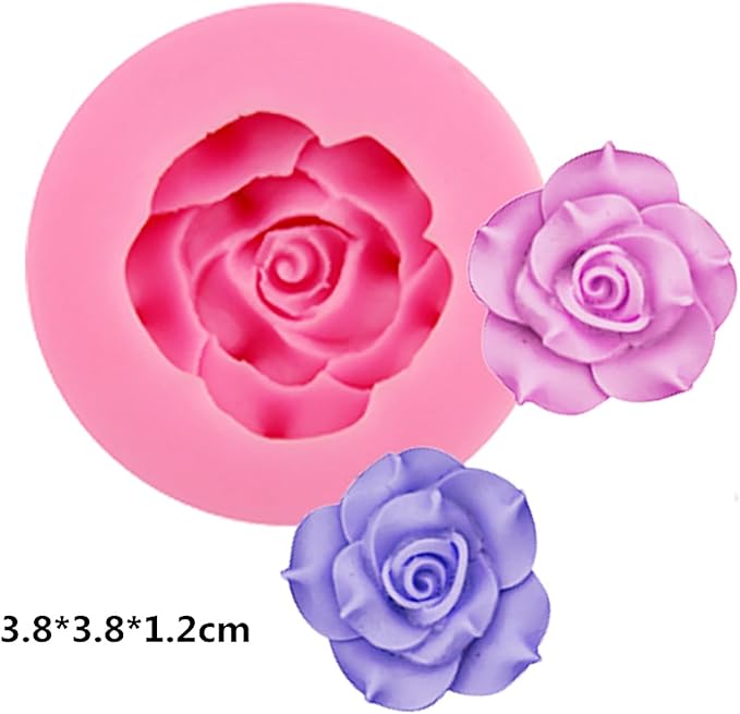 6 Pack Flower Molds - Peony, Rose, Sunflower, Animal Shapes - Resin Casting & Candle Making Molds