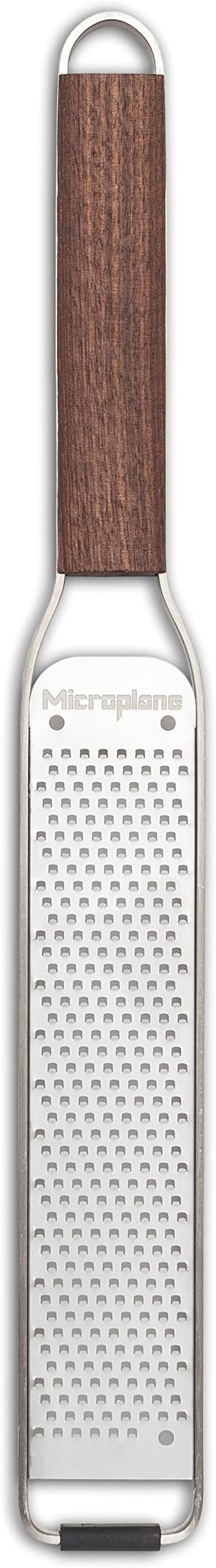 Microplane Master Series Wood Handle Stainless Steel Zester Grater