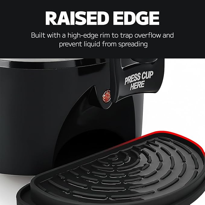 MIMORE Drip Tray - Silicone Coffee Drip Tray for Hamilton 45 Cup and Large Coffee Maker - Drink Dispenser Drip Pan Catcher