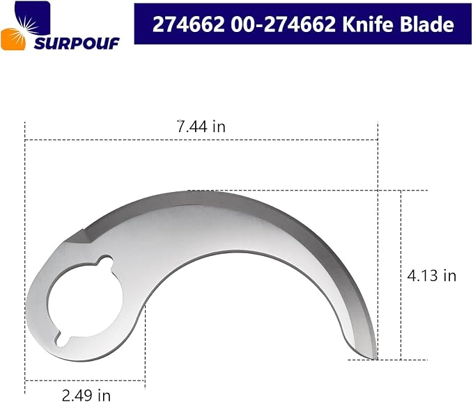 274662 Knife Blade 00-274662 For Hobart Cutter Mixer/Vertical Chopper HCM450 HCM450C HCM300 replace 00-122295 Stainless steel（Each）