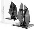 VN3 Professional Knife Sharpener | 3-Action Streamlined Sailboat Design for Effortless Knife Sharpening - The Ultimate Tool for Precision 11 to 21 Degree Angles (Obsidian Color)