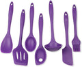 Chef Craft Premium Silicone Kitchen Tool and Utensil Set, 7 Piece, Purple