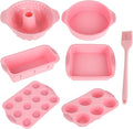 Silicone Bakeware Set, Heat Resistant Baking Pans, Nonstick Baking Molds for Cake