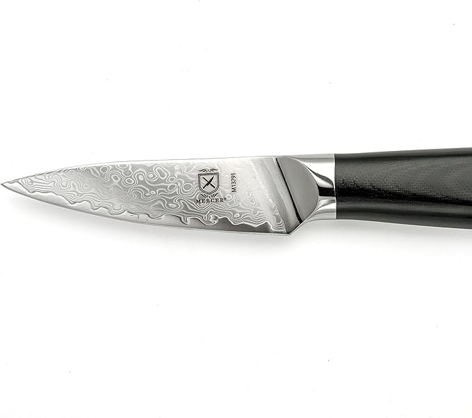Mercer Culinary M13791 Premium Grade Super Steel, 3.5-Inch Paring Knife, G10 Handle