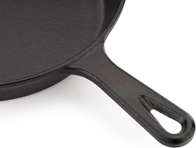 Mercer Culinary Pre-Seasoned Cast Iron Skillet, 10.25-Inch