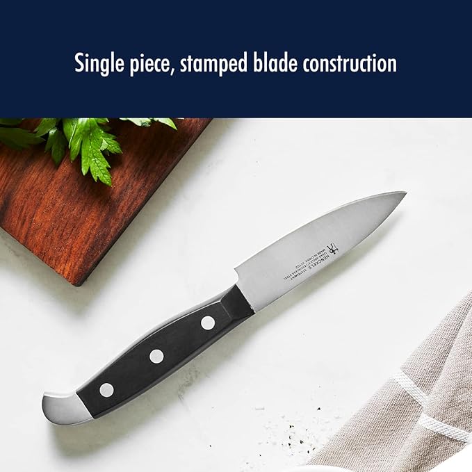 HENCKELS Statement Razor-Sharp 20-Piece Knife Set, Chef Knife, Bread Knife, German Engineered Knife Informed by over 100 Years of Mastery, Brown block
