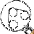 TEEVEA Danish Dough Whisk for Sourdough Bread, Pizza & Pastry - Wooden Handle with Stainless Steel Hook