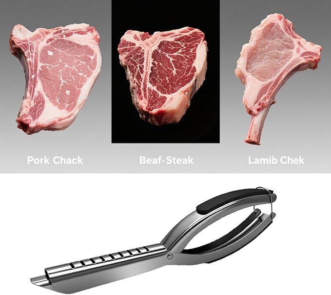Rib Membrane Remover Tool – Premium Stainless Steel Deveiner for Ribs – Effortless Silver Skin Removal – Perfect for BBQ, Butchers & Home Chefs – Easy to Clean & Durable(2 PCS)