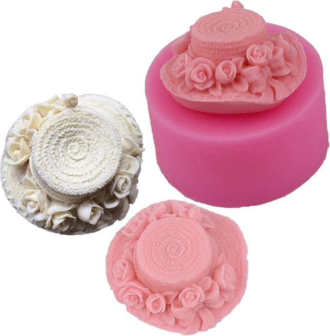 Sun Hat Silicone Mold for Fondant Chocolate Candy Cake Decoration Baking Pastry Tools Silicone Soap Mold Resin Polymer Clay Mold