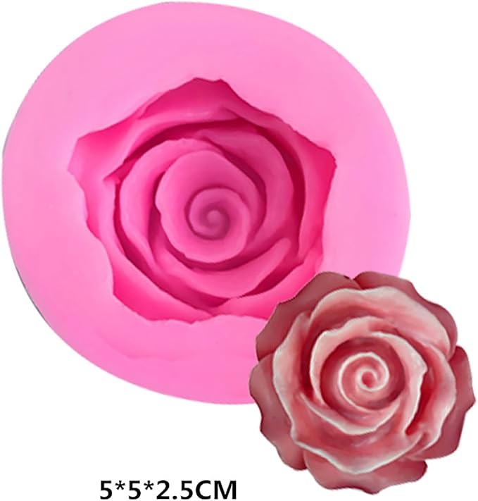 6 Pack Flower Molds - Peony, Rose, Sunflower, Animal Shapes - Resin Casting & Candle Making Molds