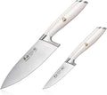 Cangshan L1 Series 2-Piece Starter Knife Set, Forged German Steel, White, 1027501