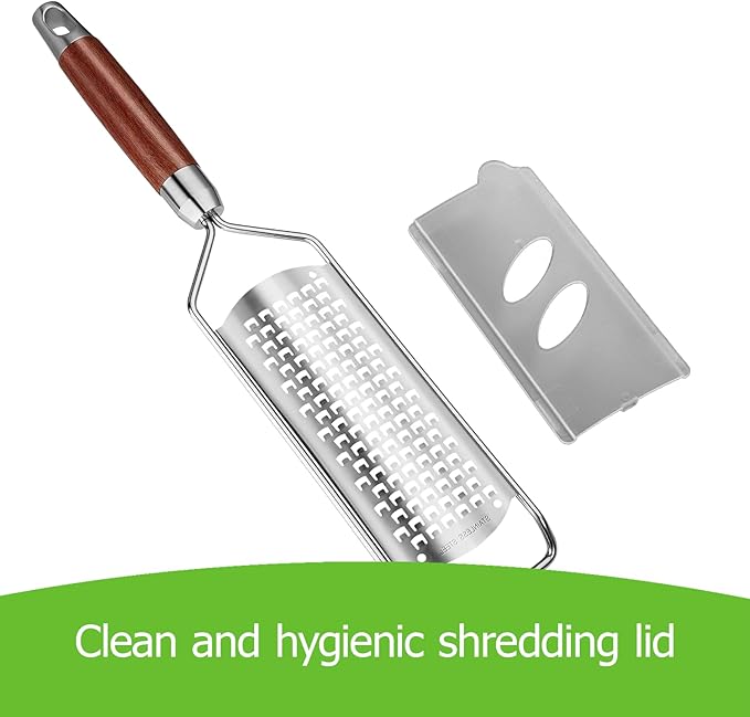Nbippiooiwip cheese grater,zester grater with handle,and can easily handlelemons Vegetable,cheese and easy to handle without burden.