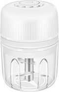 250ML Electric Garlic Chopper, Mini Portable Vegetable Chopper, Food Processor with USB Charging for Onion, Garlic, Chili, Ginger, Veggie