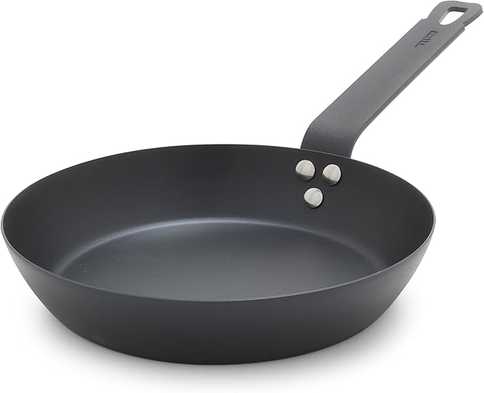 GreenPan x Bobby Flay 8" Carbon Steel Frying Pan Skillet, Pre-Seasoned Ready to Use, Nontoxic, PFAS-Free, Induction Compatible, High Heat & Oven Safe Durable Cookware, Cast Iron Alternative