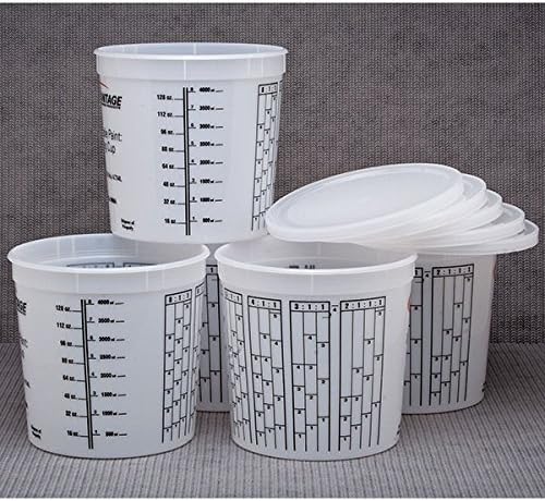 Eastwood Universal Reuseble Mixing Cups with Measuring Marks 5 - QT 5 PC Set