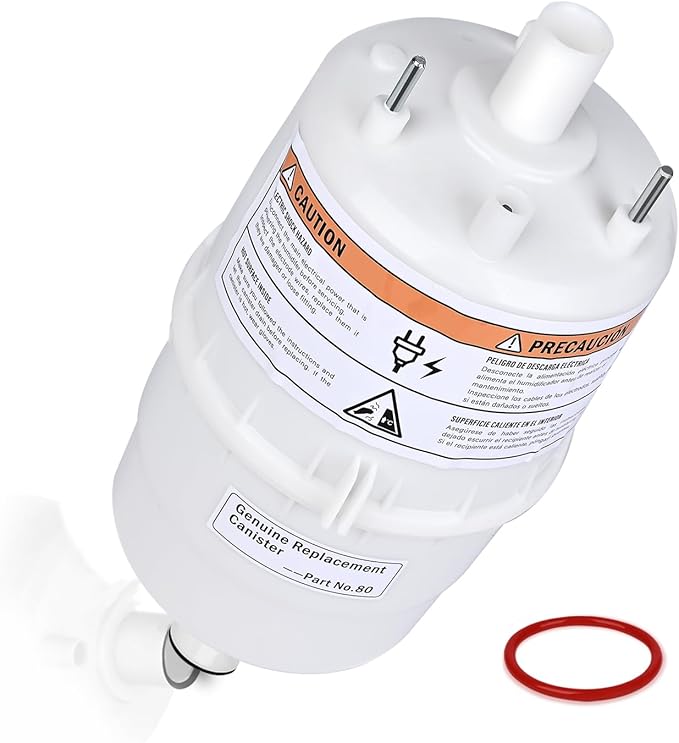 Upgrade 80 Steam Canister for Aprilaire Steam Humidifier Models 800, 801, 865, 866, 80 Replacement Canister OEM Substitute for Aprilaire Canister, 1 Pack