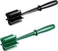2 Pack Multifunctional Meat Masher ，Hamburger Chopper, Potato Masher,Ground Beef, Kitchen Tool (Black&Green)