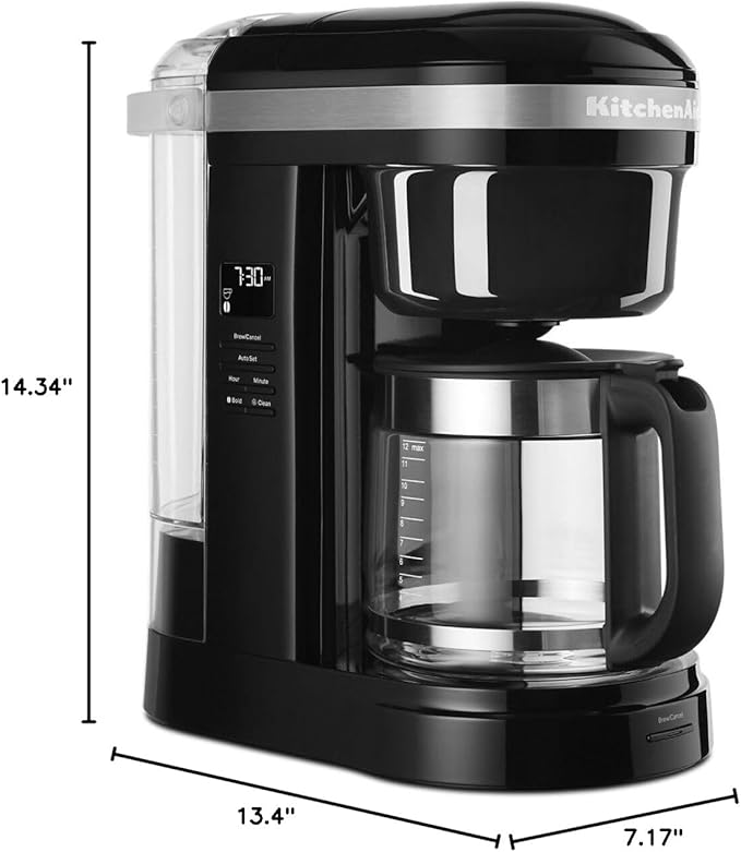 KitchenAid 12 Cup Drip Coffee Maker with Spiral Showerhead - KCM1208